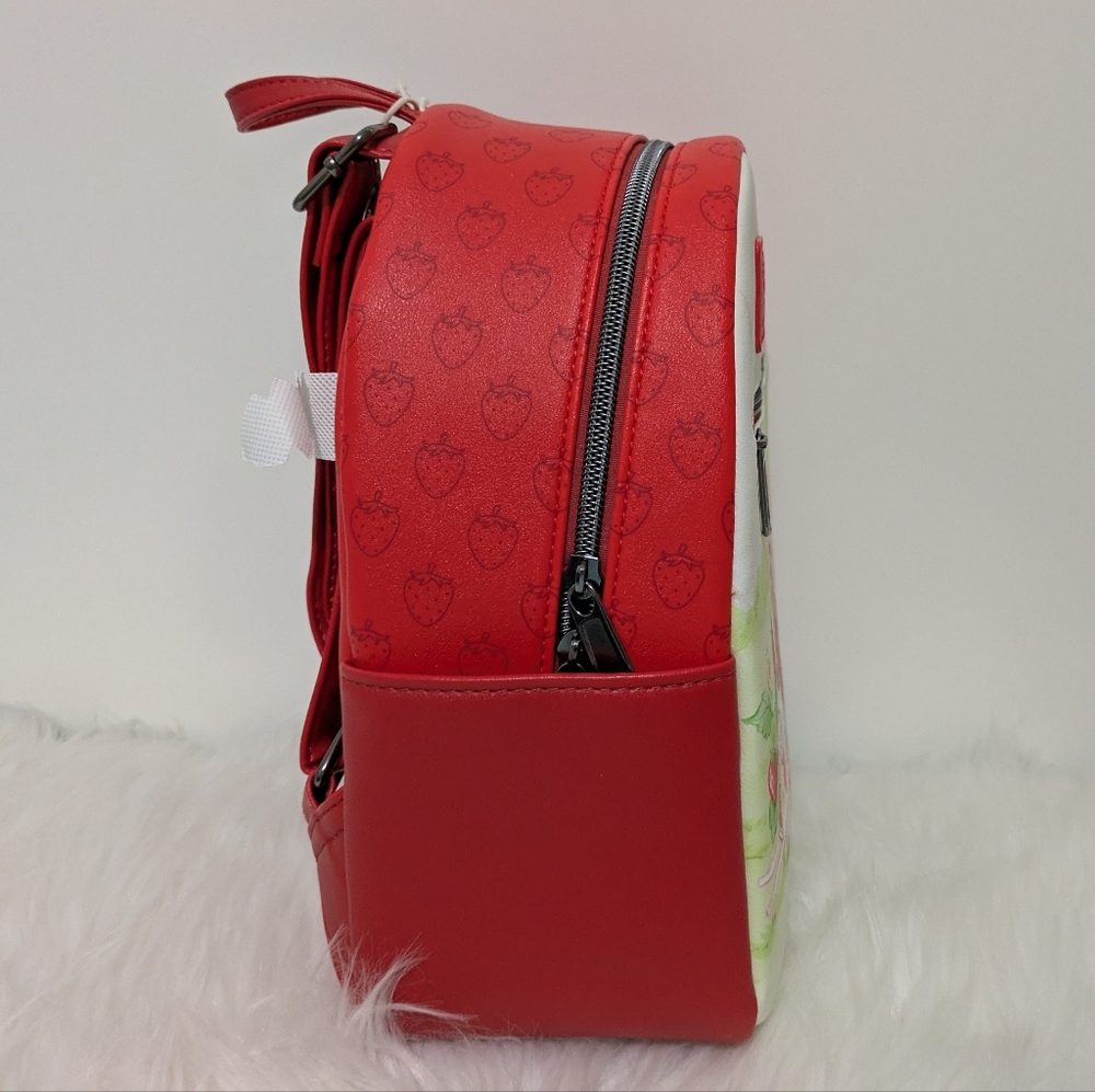 Loungefly Strawberry Shortcake Custard Tom Tom Mini Backpack New With Tags - Picture 6 of 12